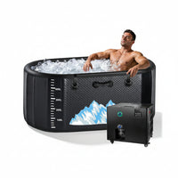 Cold Plunge Tub Built for Recovery Therapy, 248 Gallon Capacity, 1 HP Chiller, WiFi Control, Portable
