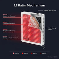 Red Light Therapy Panel, 4 Wavelengths Full Body Infrared Light Therapy, 300 Elite Grade Dual Chip Leds, FSA-HSA Red Light Device at Home, Ideal for Body, Face. Modular Design. — How It Works